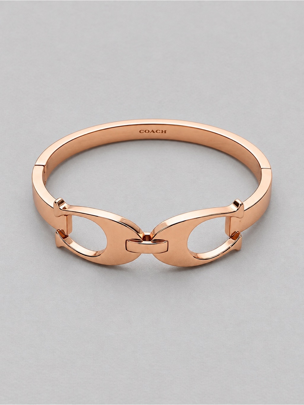 Coach Rose Gold Horsebit Cuff Bracelet | Equestrian Bangle